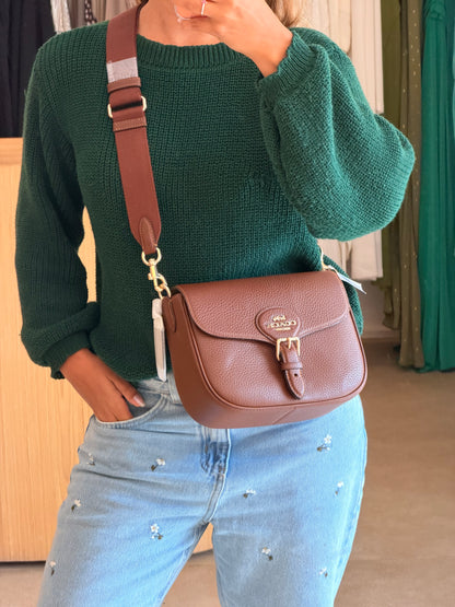 Coach Amelia Saddle Marrom