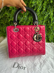 Lady Dior Cannage Quilted Rosa