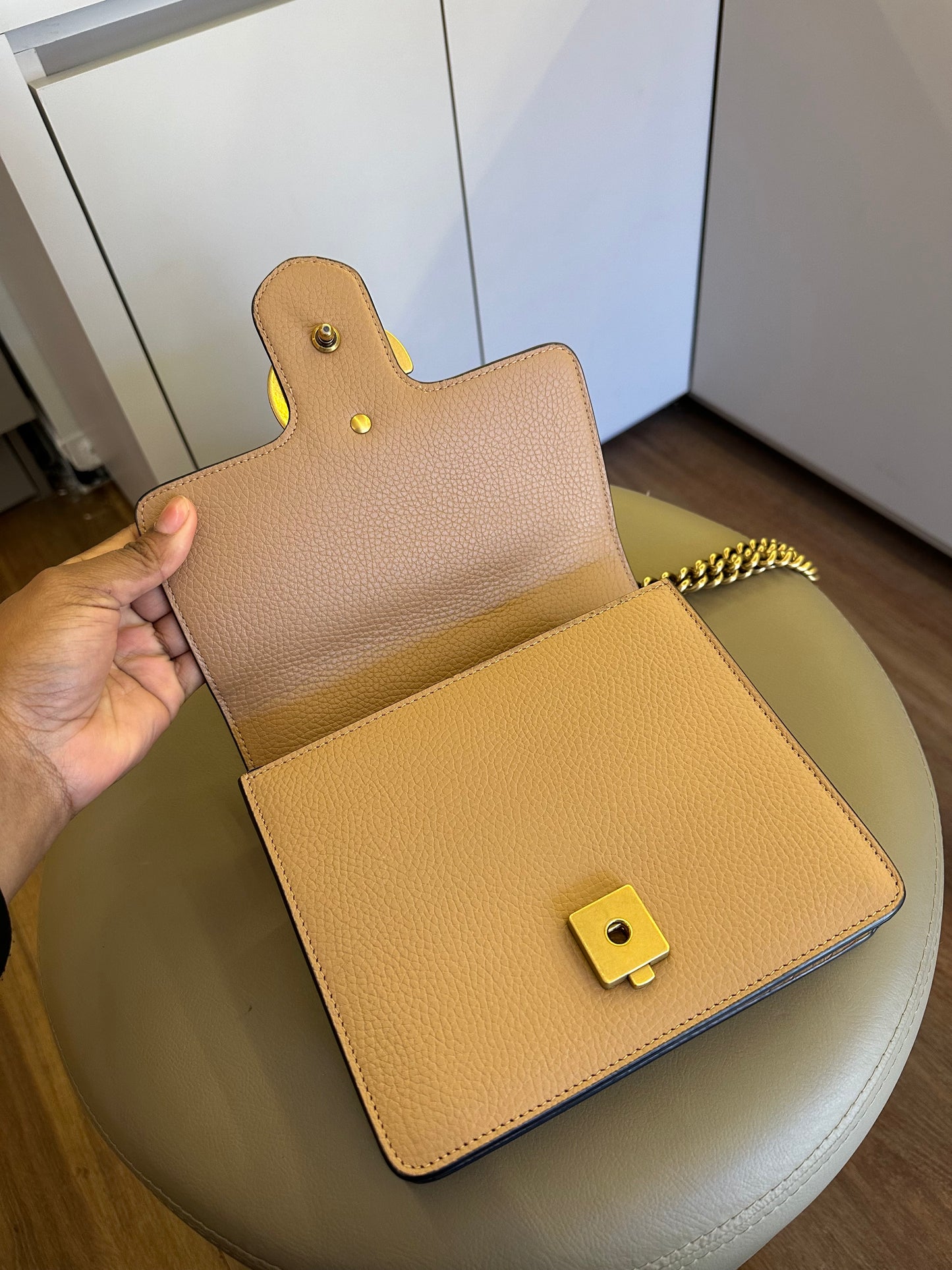 Gucci Marmont Chain Nude