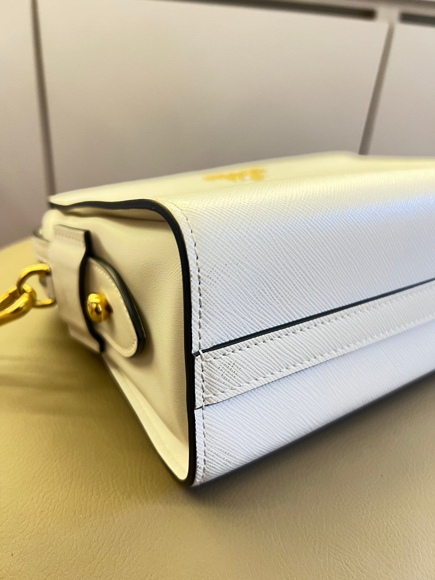 Prada Esplanade City Saffiano Off White