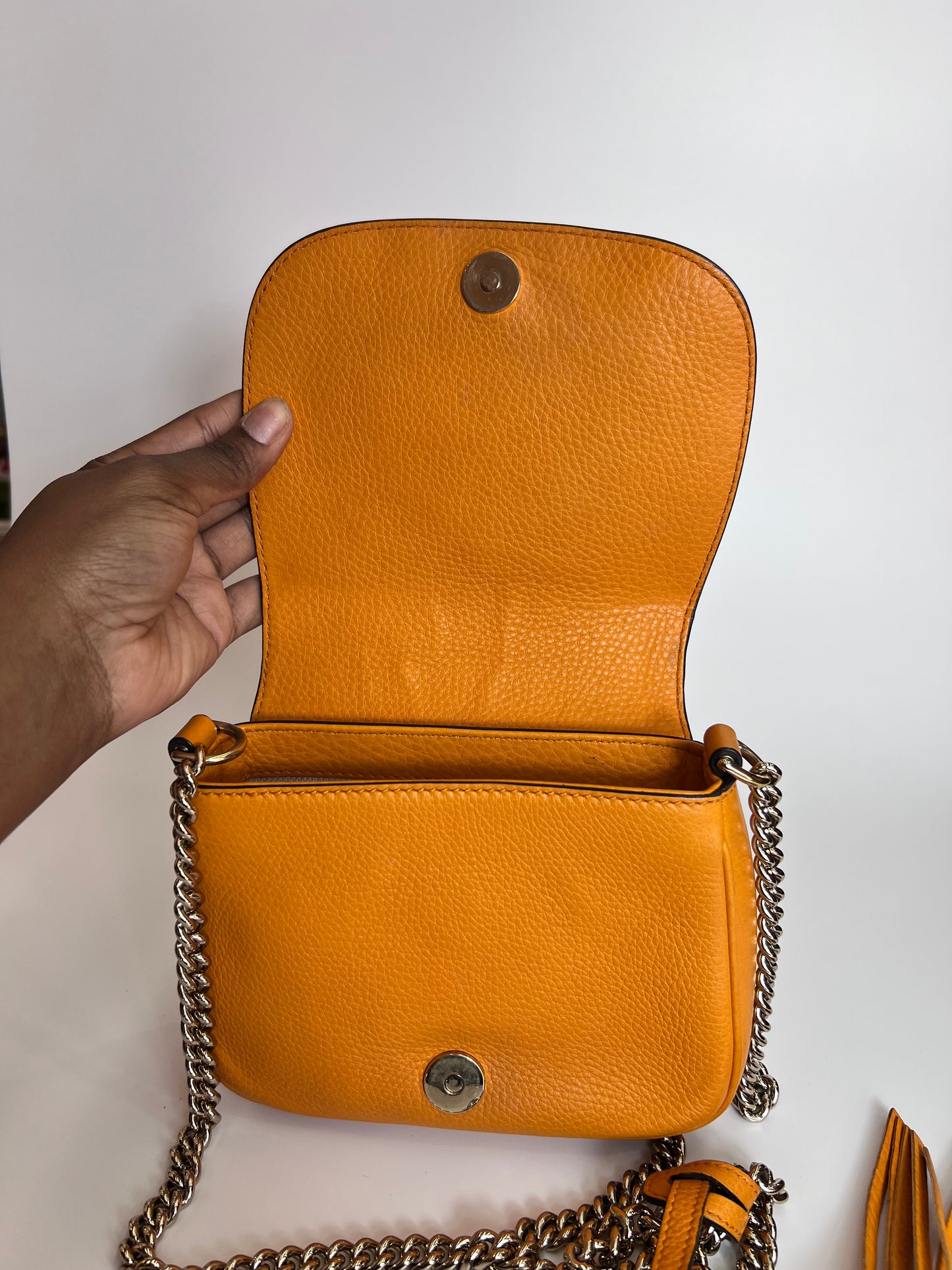 Gucci Soho Leather Mostarda