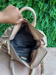 Miu Miu Vitello Lux Bow Satchel