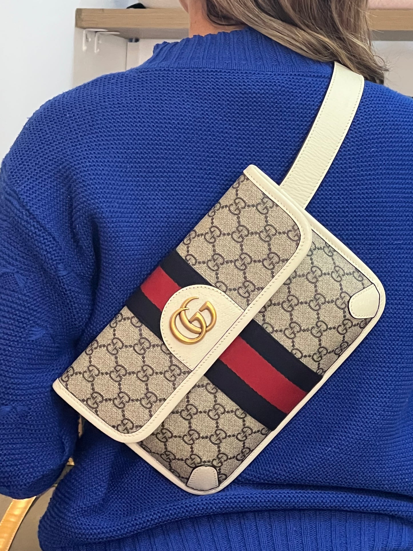 Pochette Gucci Belt Ophidia Off White