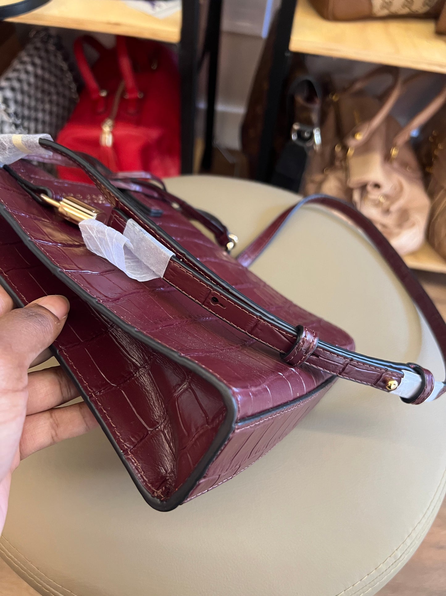 Marc Jacobs Grind Croco Vinho