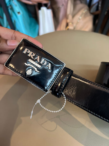 Cinto Prada Logo Preto