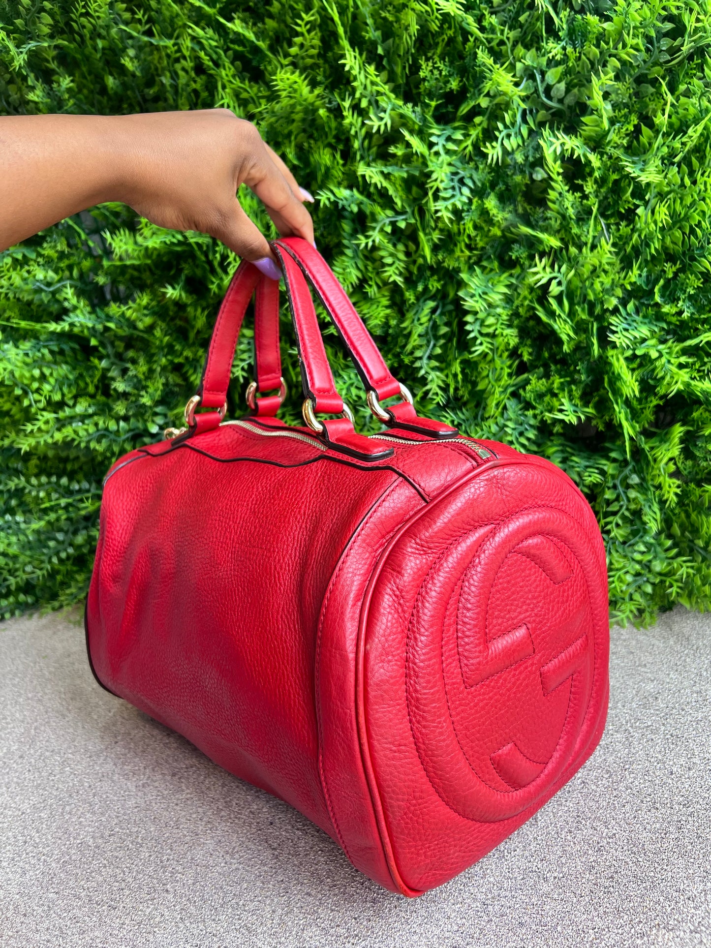 Gucci Soho Boston Vermelha