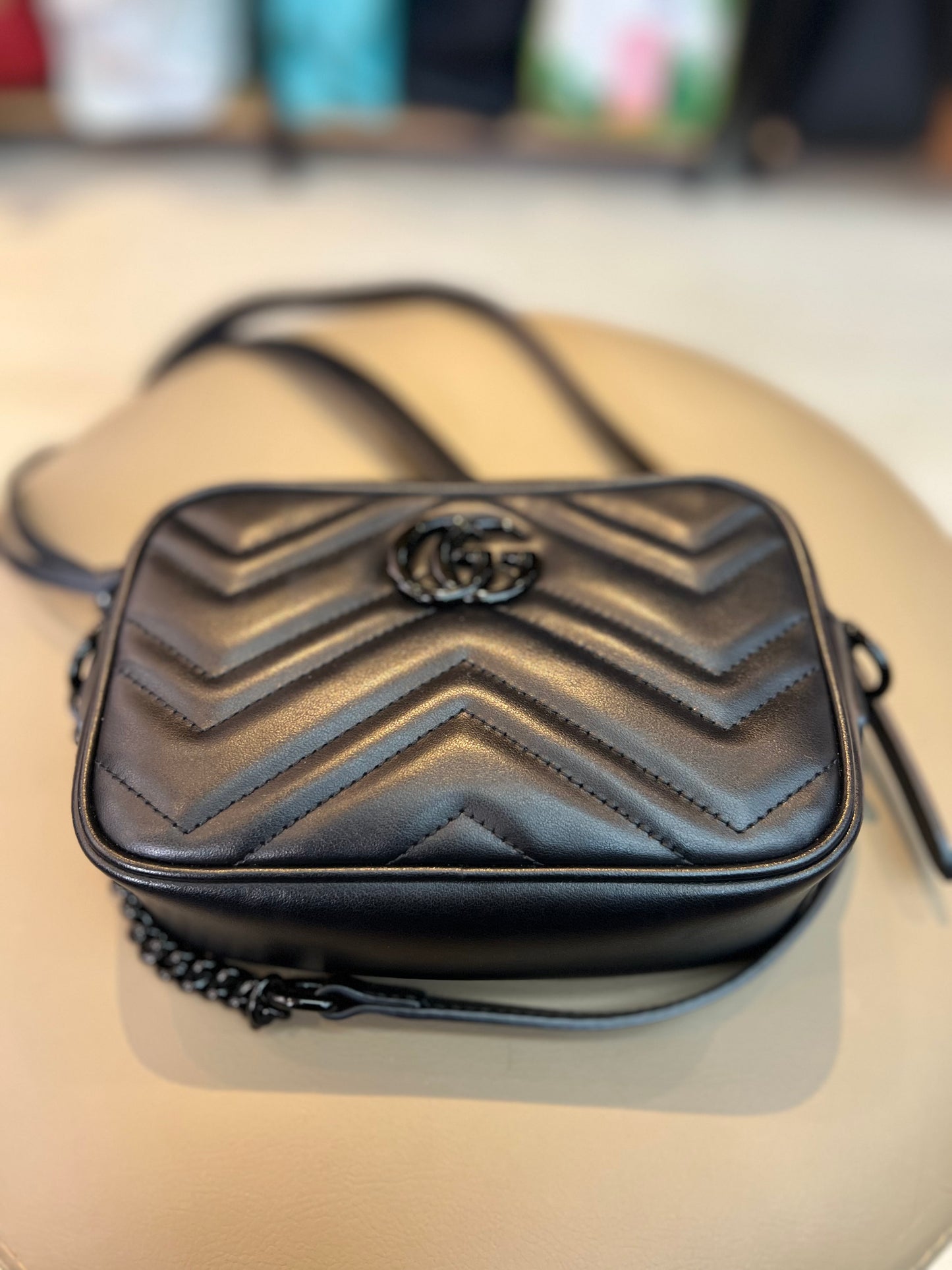 Gucci Marmont GG Mini Preta