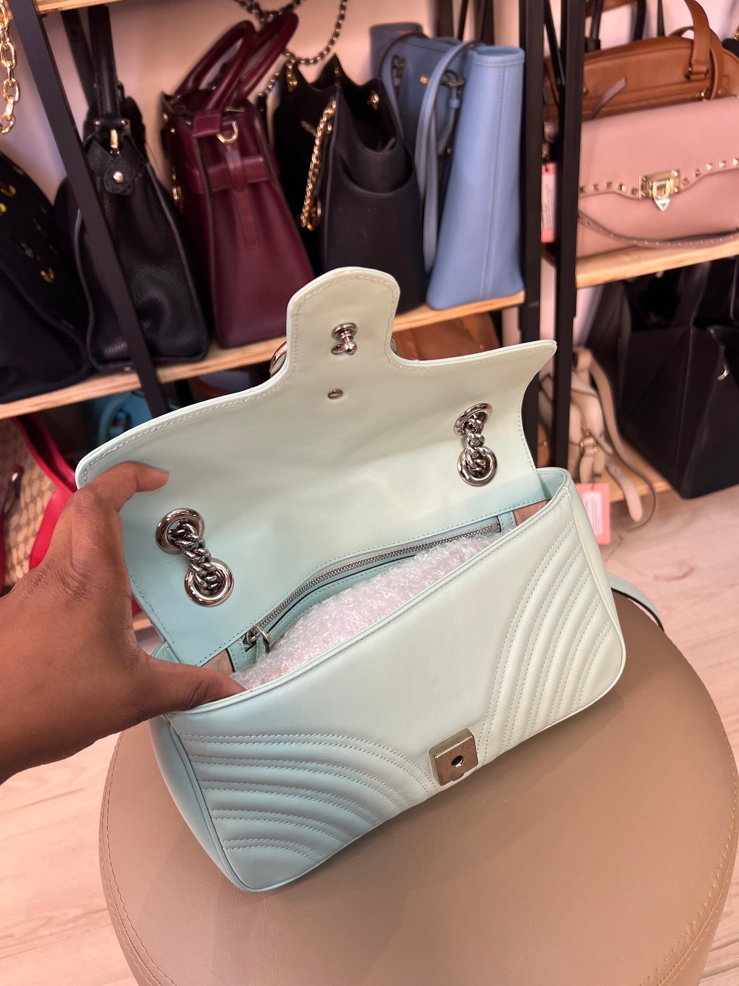 Gucci GG Marmont Verde Água