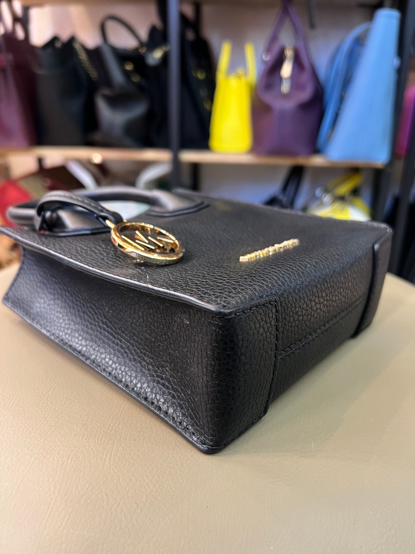 Michael Kors Mercer em Couro Preto