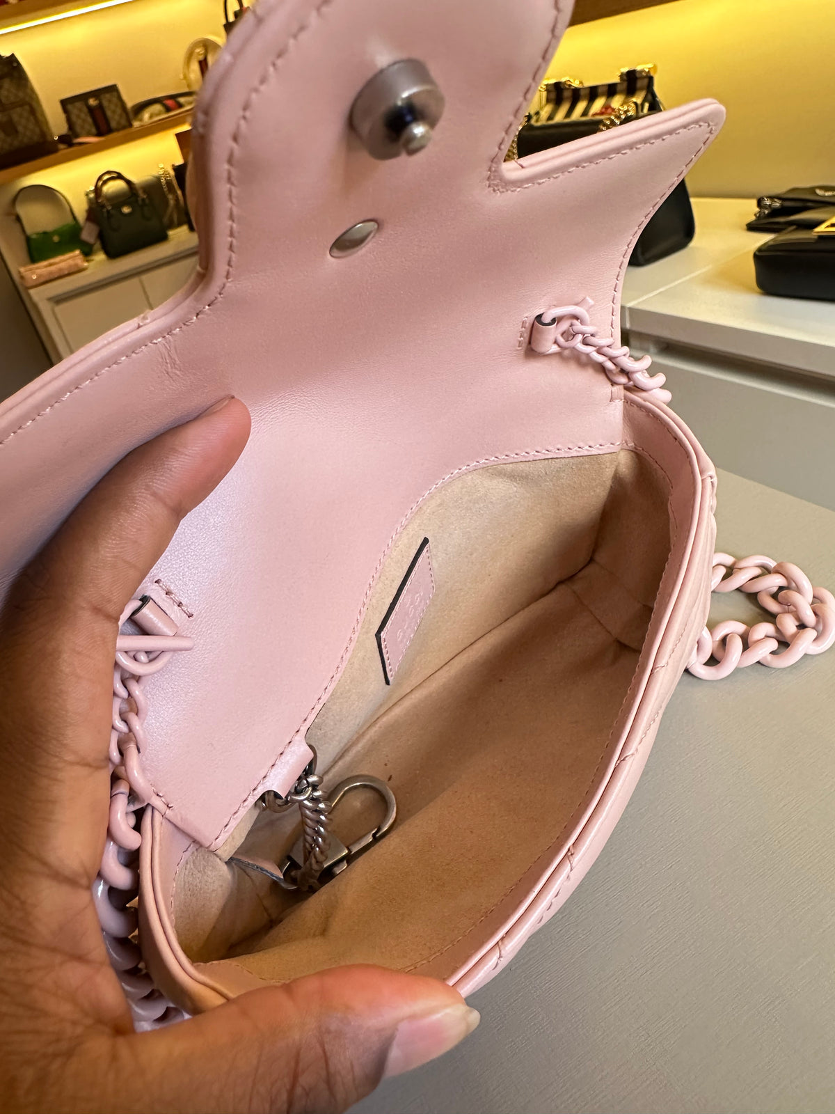 Gucci marmont Super Mini Rosa