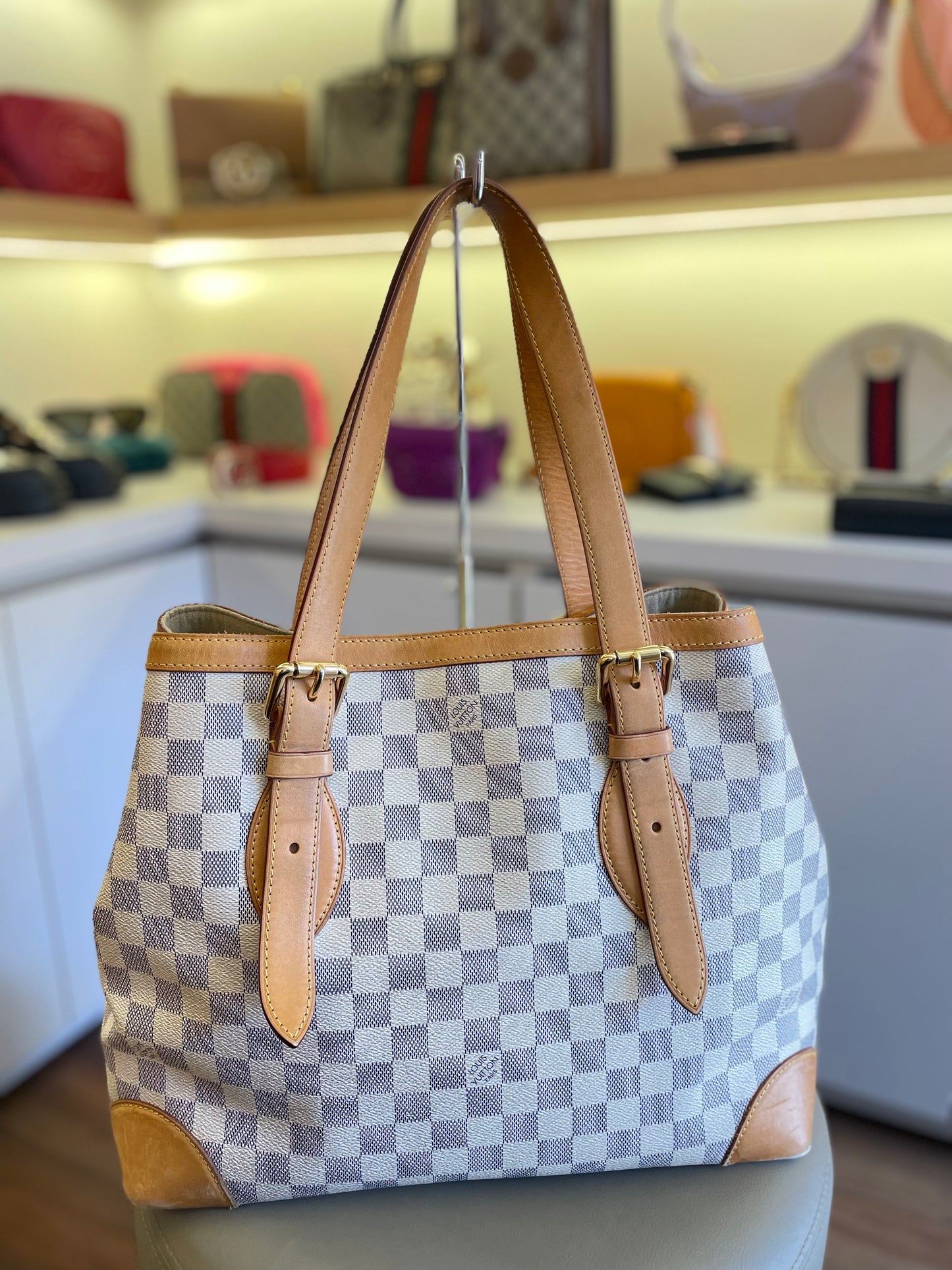 Louis Vuitton Hampstead Damier Azur MM