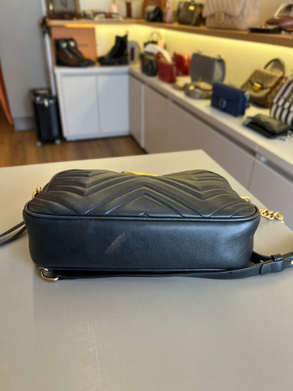 Gucci Marmont Camera bag Preta