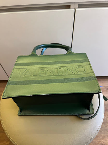 Mario Valentino Embossed Logo Tote Bag