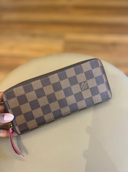 Carteira Louis Vuitton Clemence Damier Ebene 2018