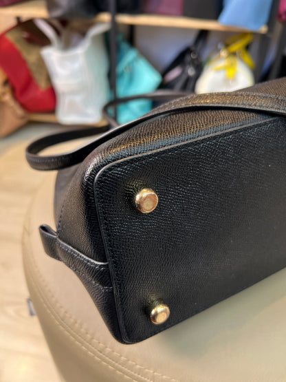 Coach Sierra Satchel em Couro Preto