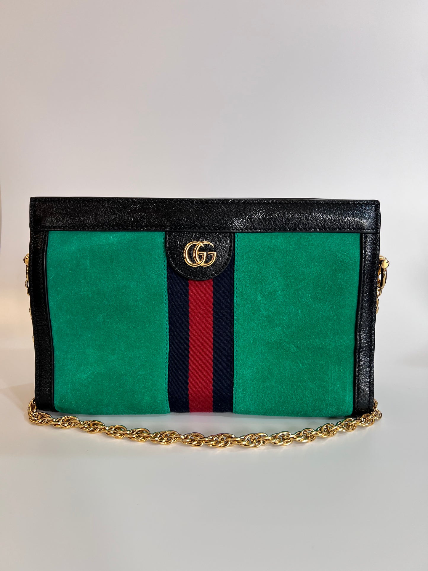 Gucci Ophidia Camurça Chain Verde