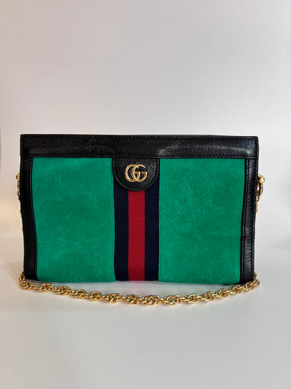 Gucci Ophidia Camurça Chain Verde