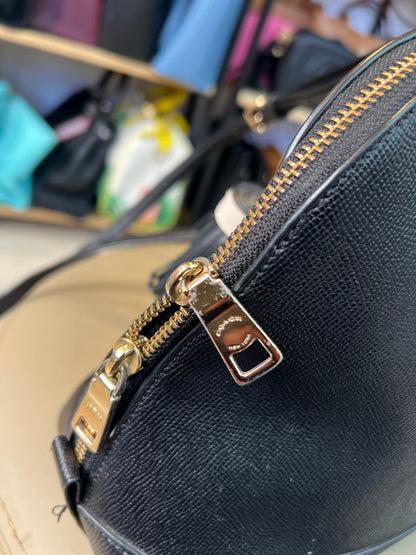 Coach Sierra Satchel em Couro Preto