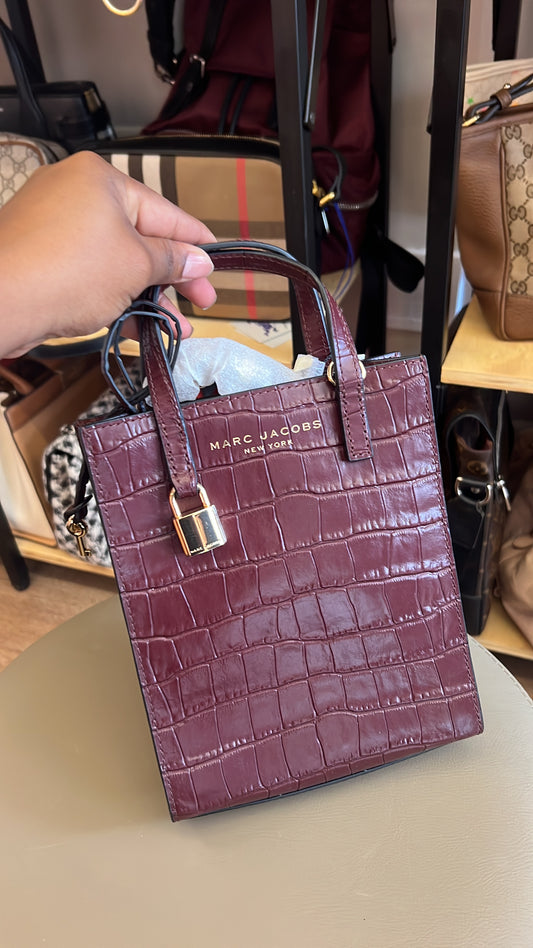 Marc Jacobs Grind Croco Vinho