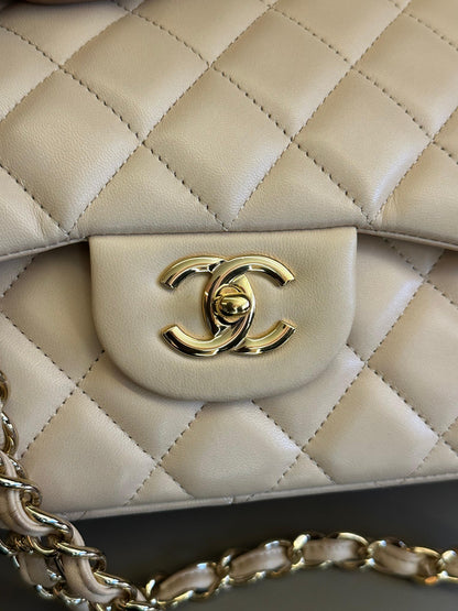 Chanel Double Flap Jumbo Nude