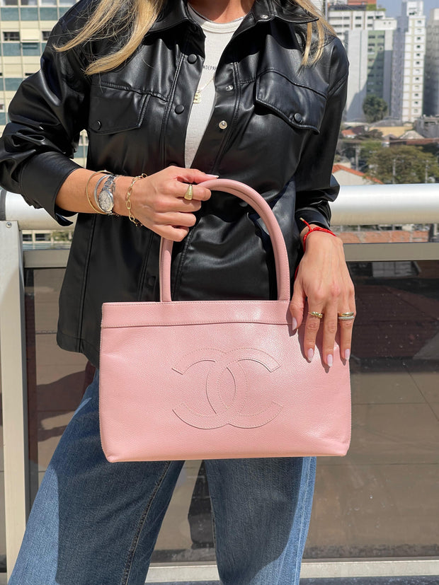 Chanel Marshmallow CC Handle Bag Rosa