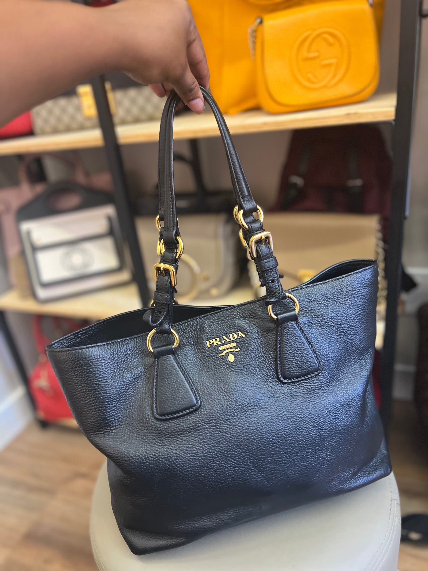Prada Tote Logo Preta
