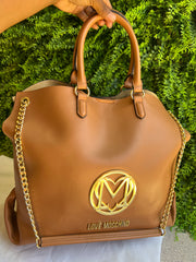 Bolsa Love Moschino Caramelo