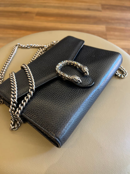 Gucci Dionysus em Couro Preto