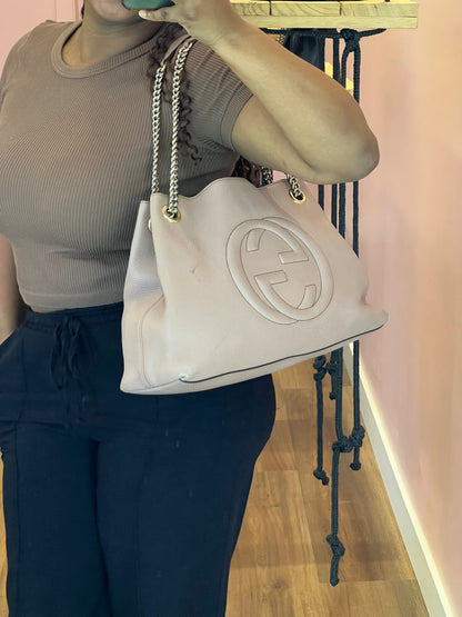 Gucci Soho Chain Nude