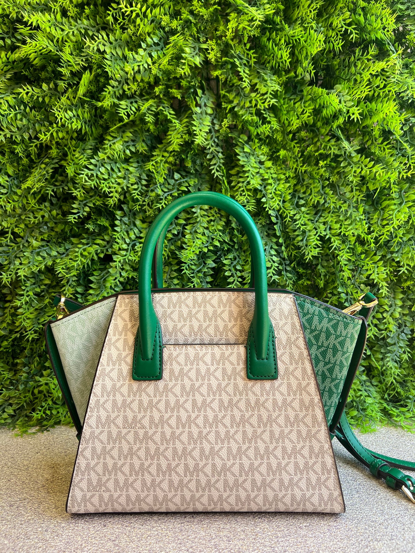Michael Kors Monograma Verde e Branca