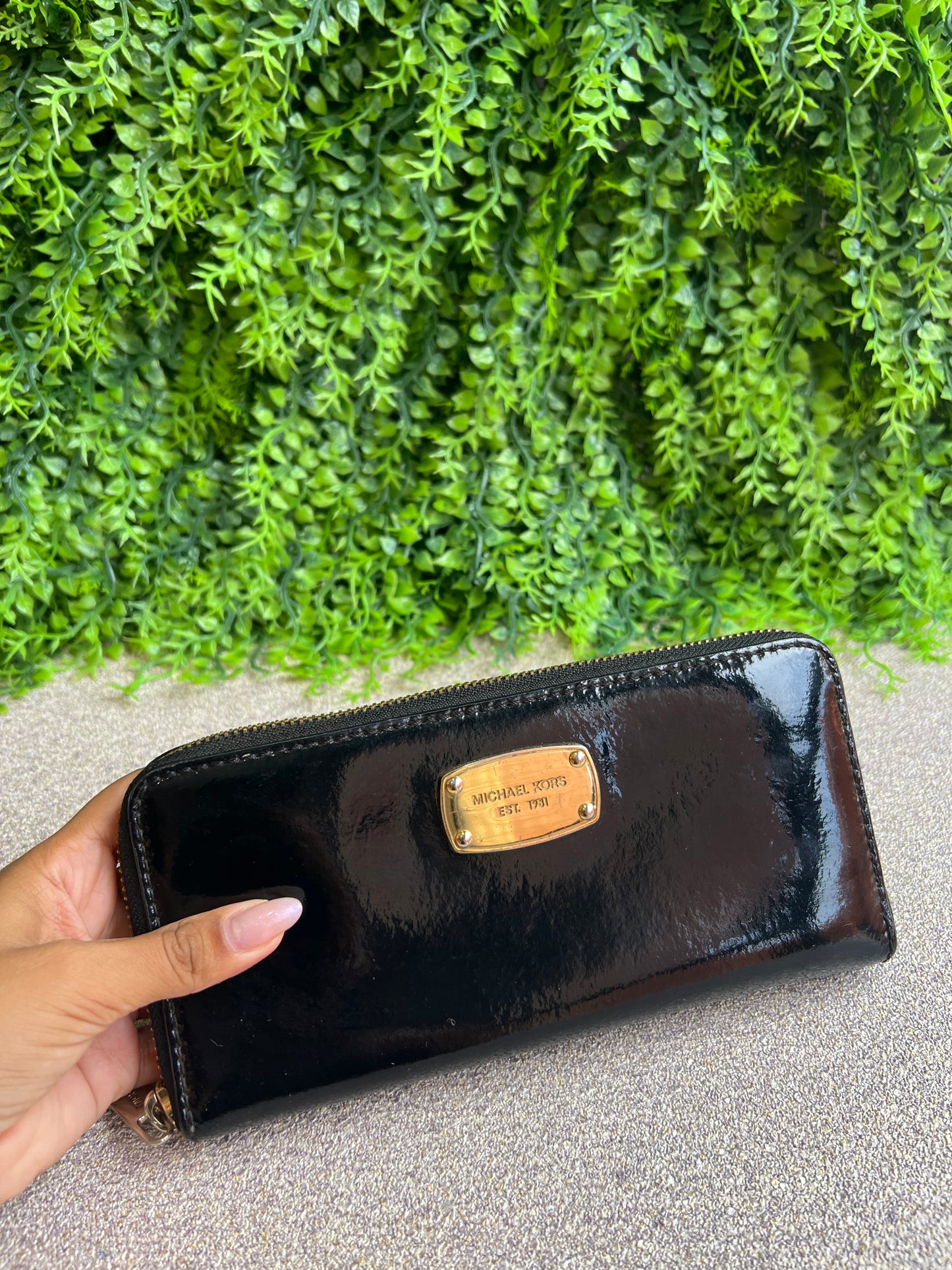 Carteira Michael Kors Verniz Preta