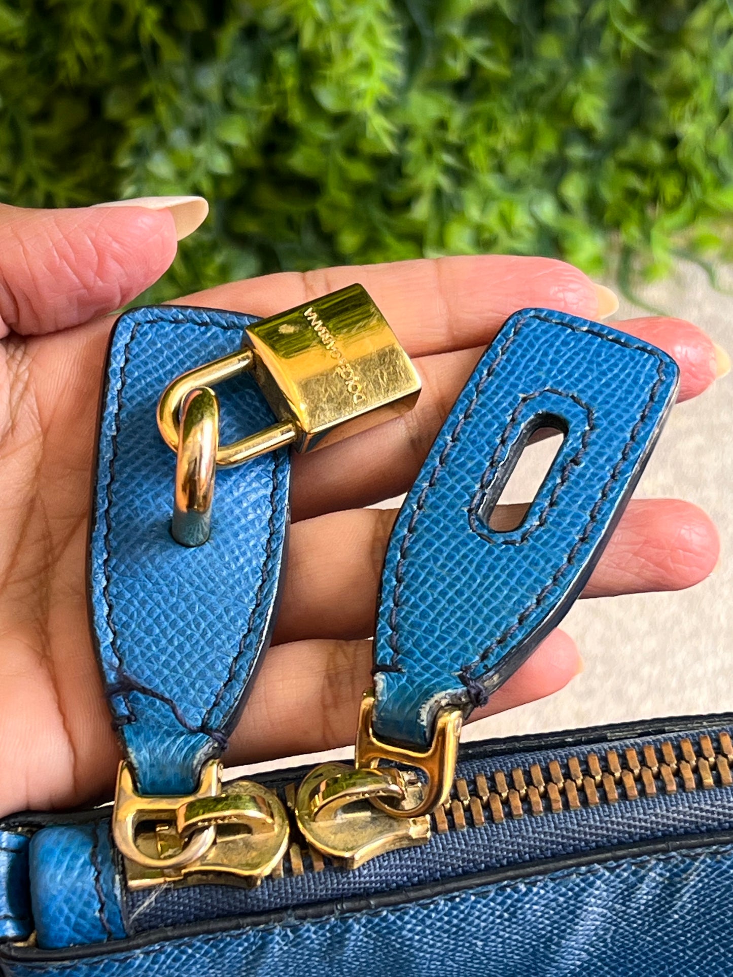 Dolce & Gabbana Shopping Tote Azul