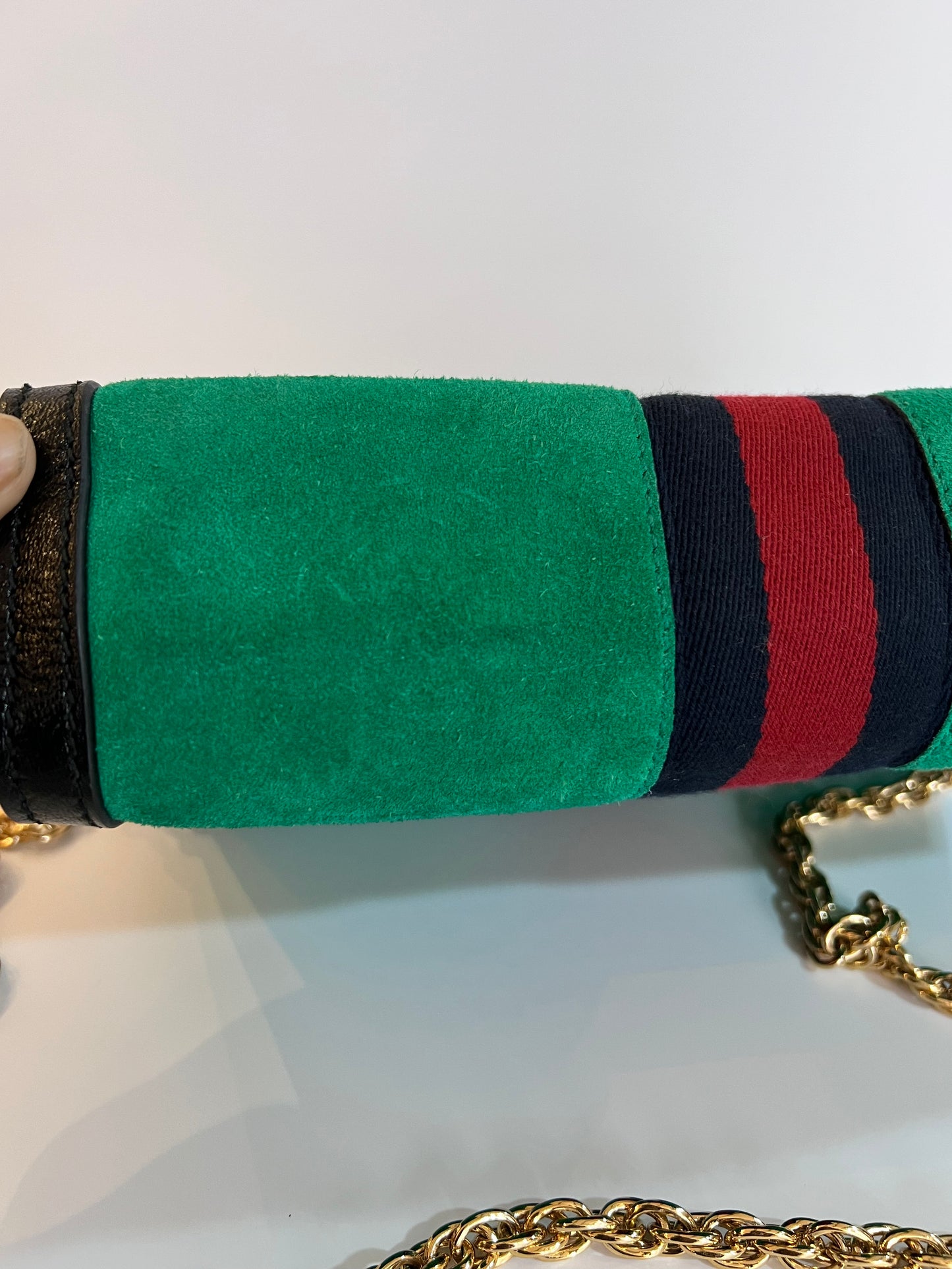 Gucci Ophidia Camurça Chain Verde