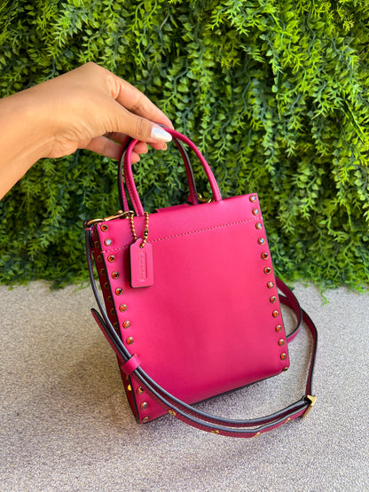 Coach Mini Cashin Tote Rosa