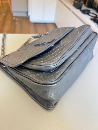 Saint Laurent Niki Cinza
