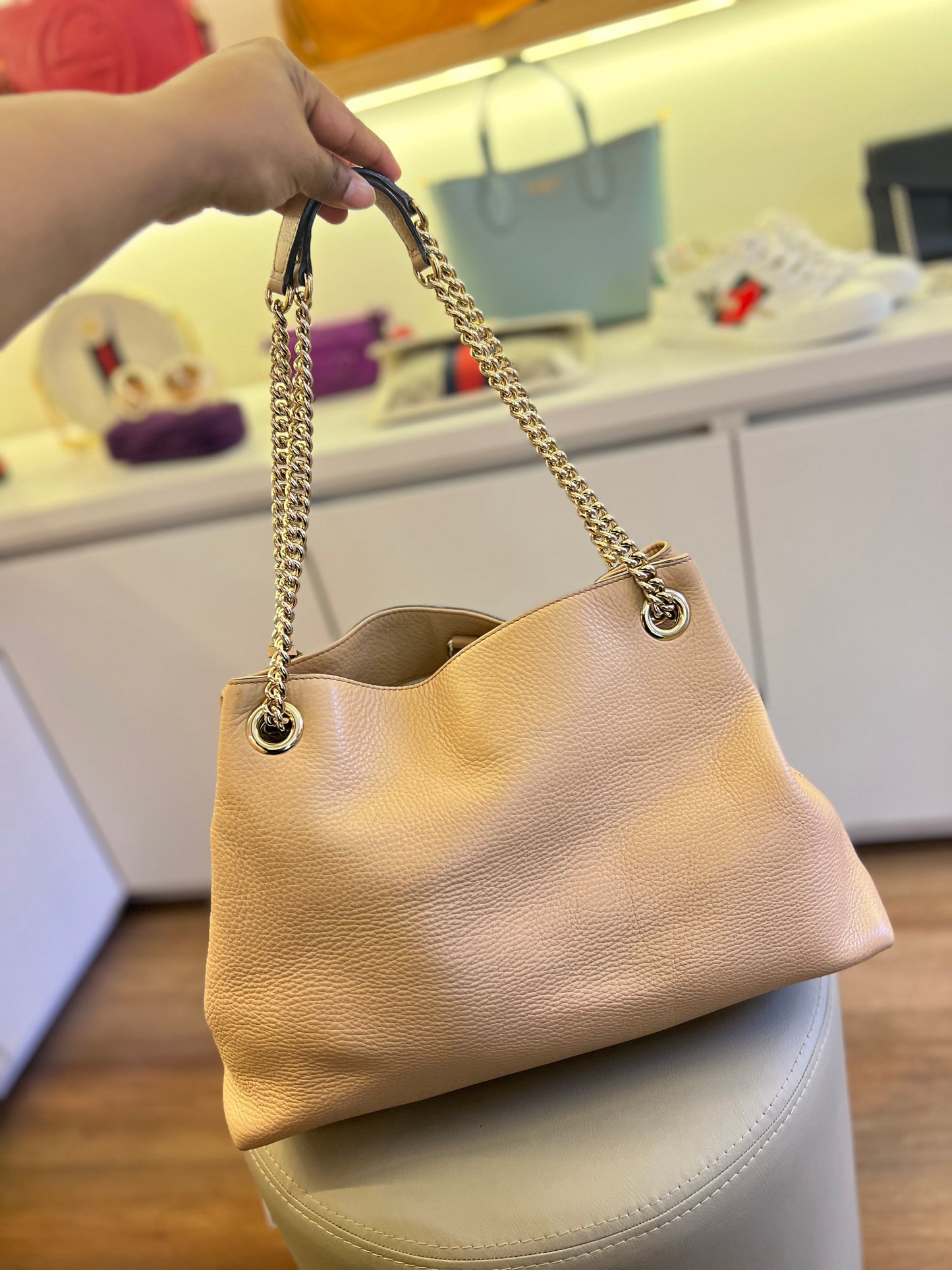 Gucci Soho Chain Nude