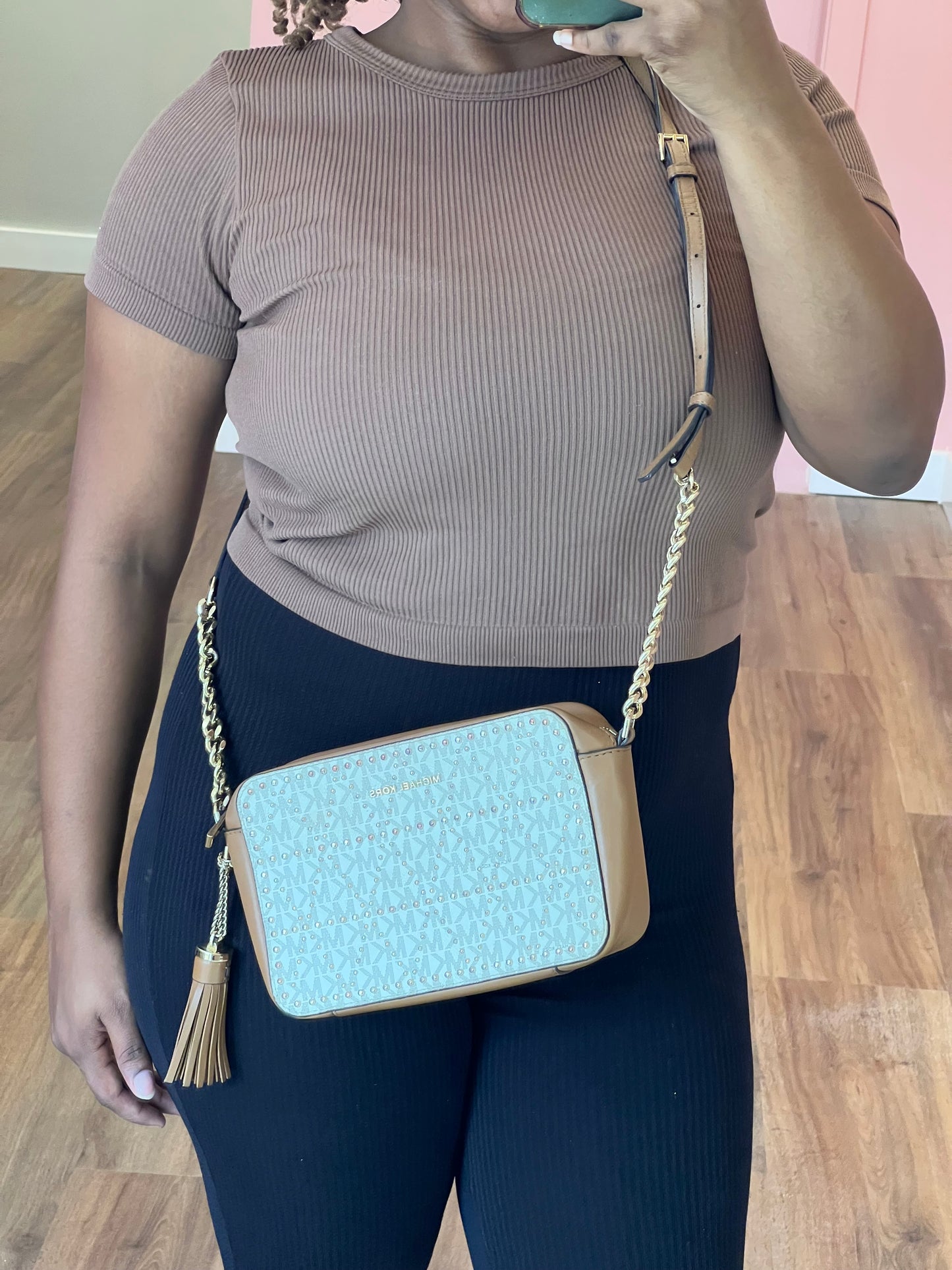 Michael Kors Câmera Bag Monograma