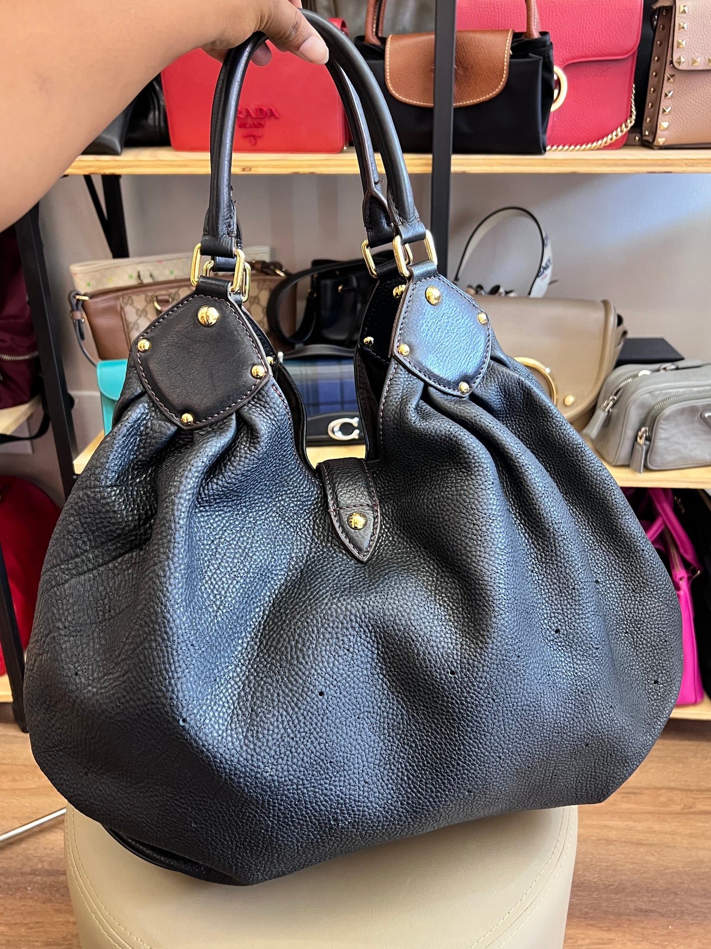 Louis Vuitton Mahina Large Preta