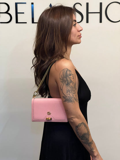 Gucci Diana Bamboo Shoulder bag Rosa
