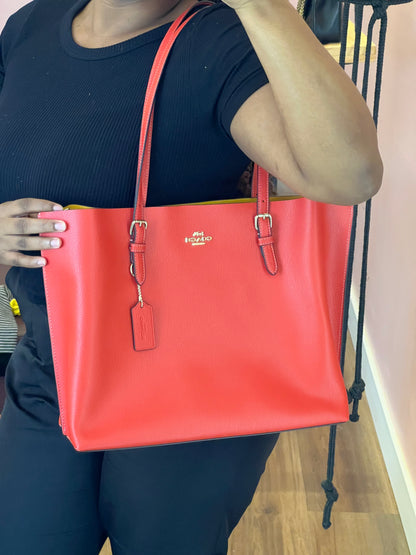 Coach Shopping Tote Vermelha