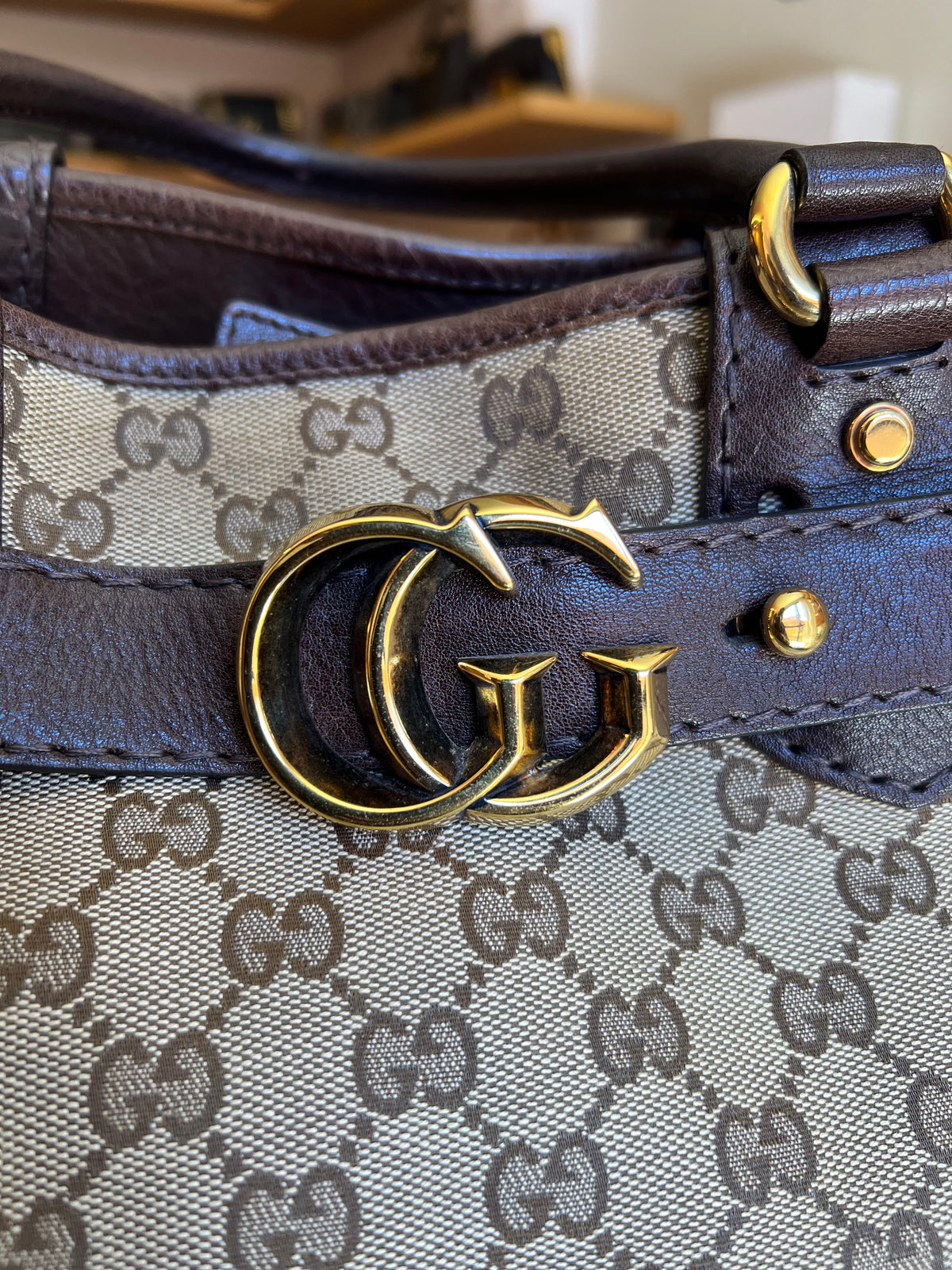 Gucci GG Canvas Running Tote