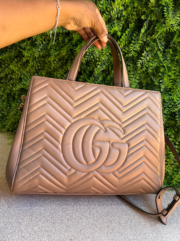 Gucci Marmont Nude Shoulder