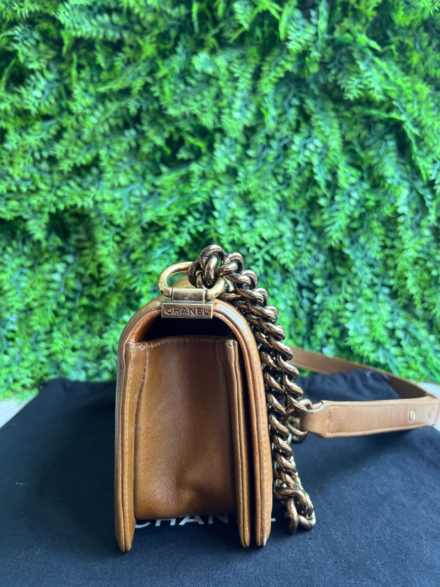 Chanel Boy Small Caramelo
