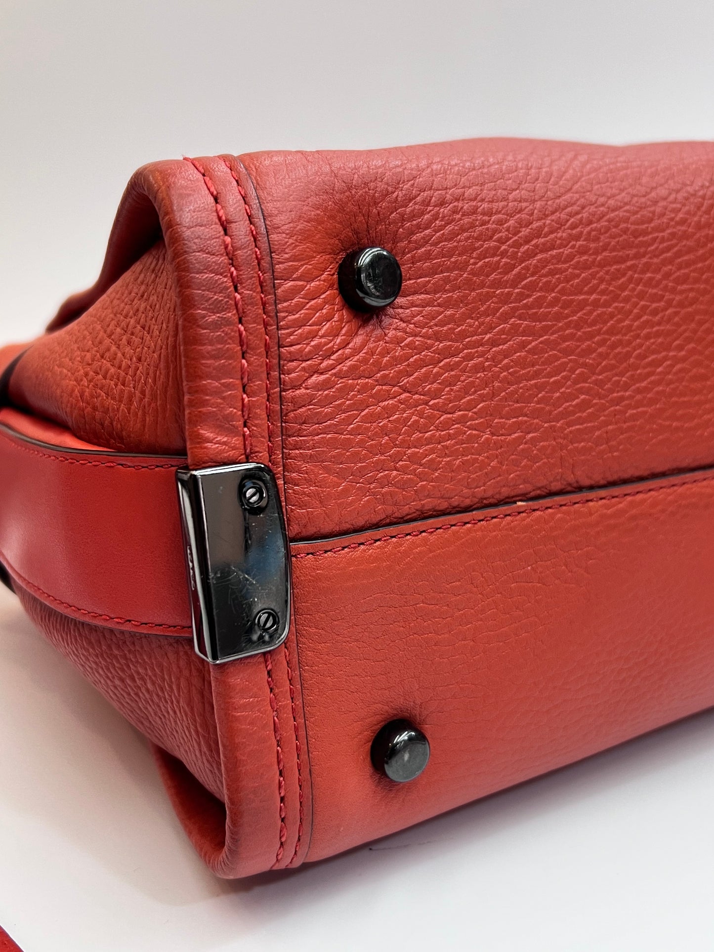 Coach Swagger Pebbled Laranja