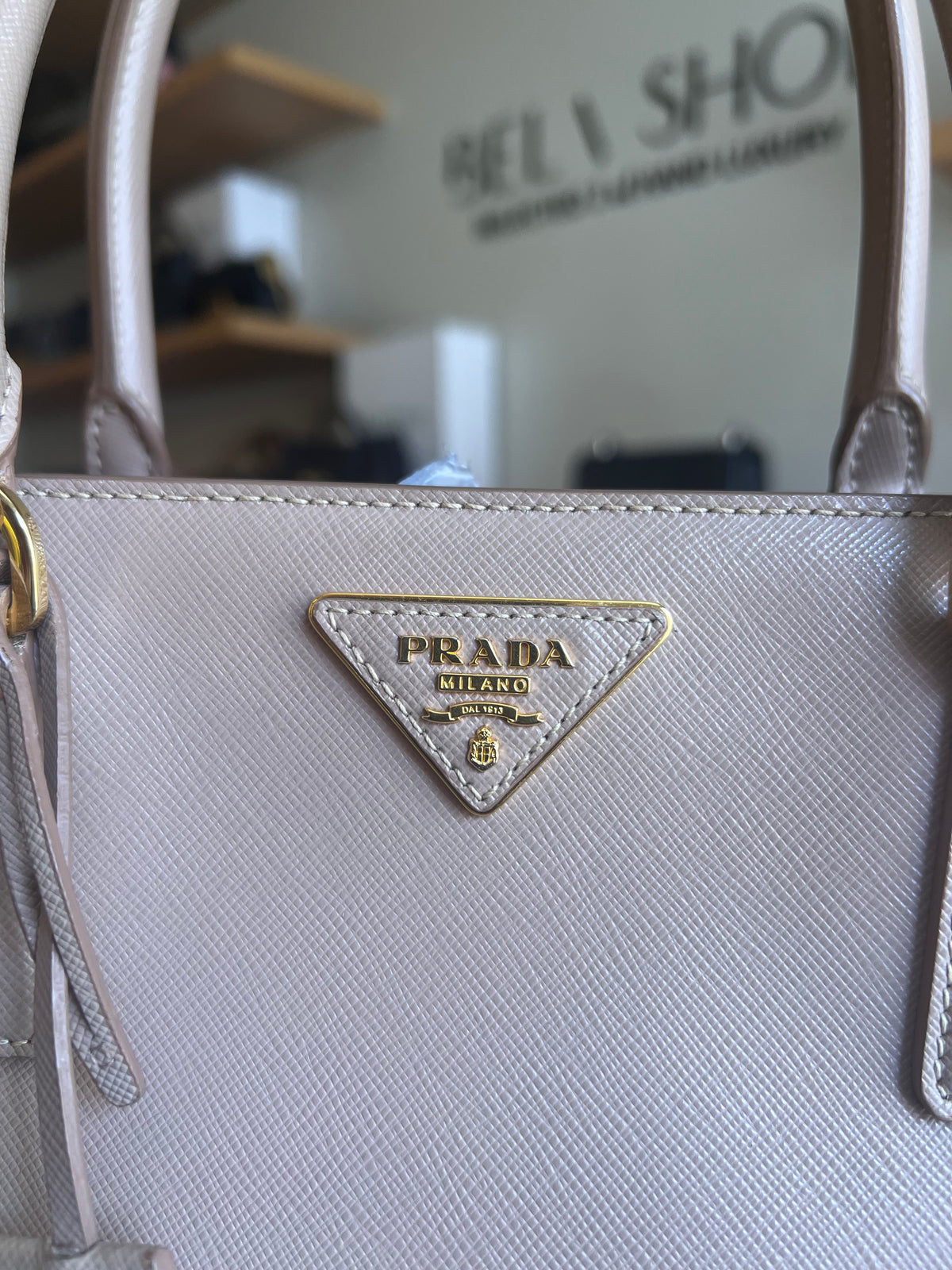Prada Galleria Saffiano Nude