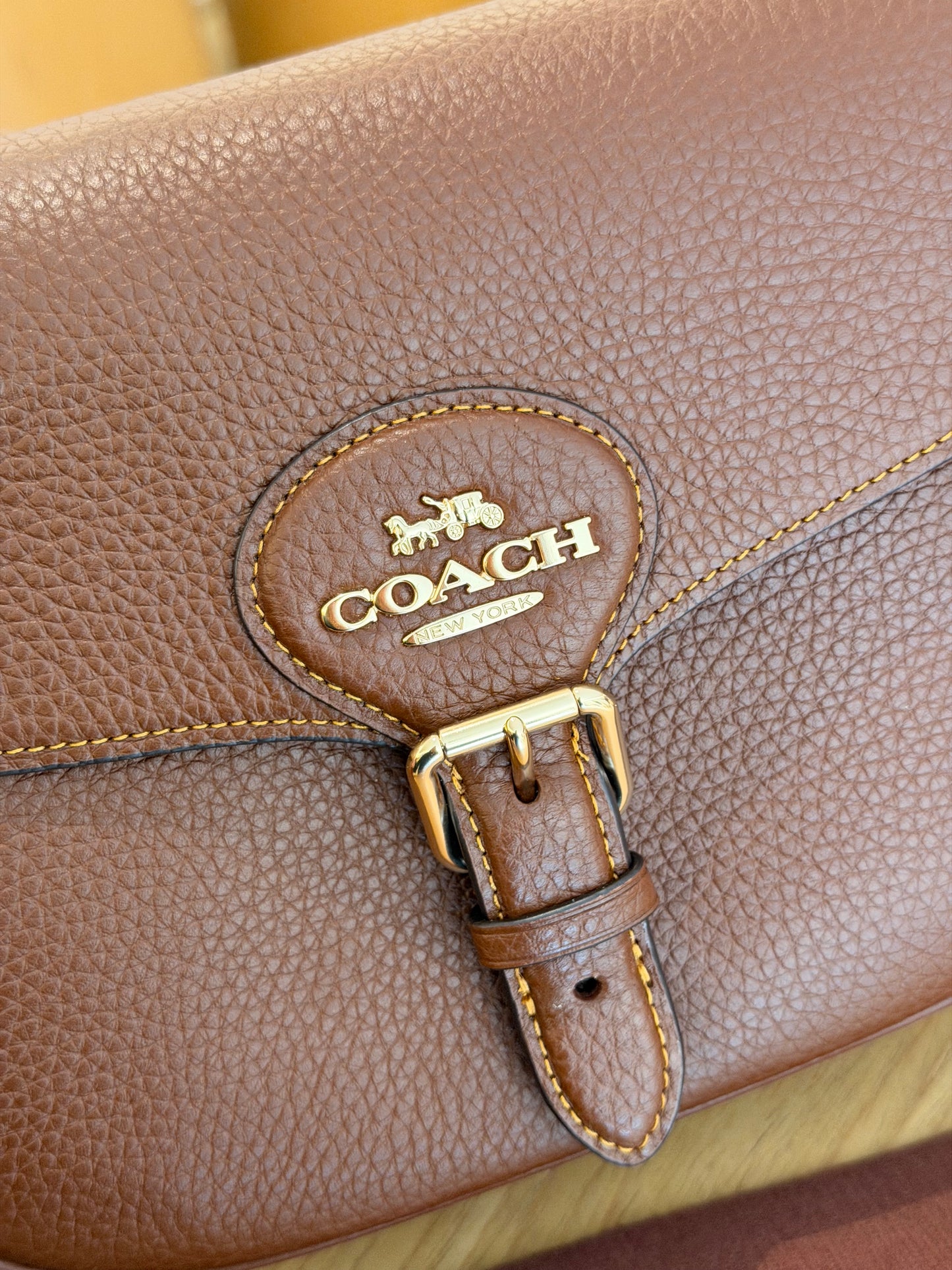 Coach Amelia Saddle Marrom
