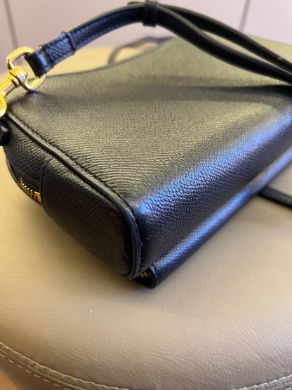 Christian Dior Cannage em Couro Preto