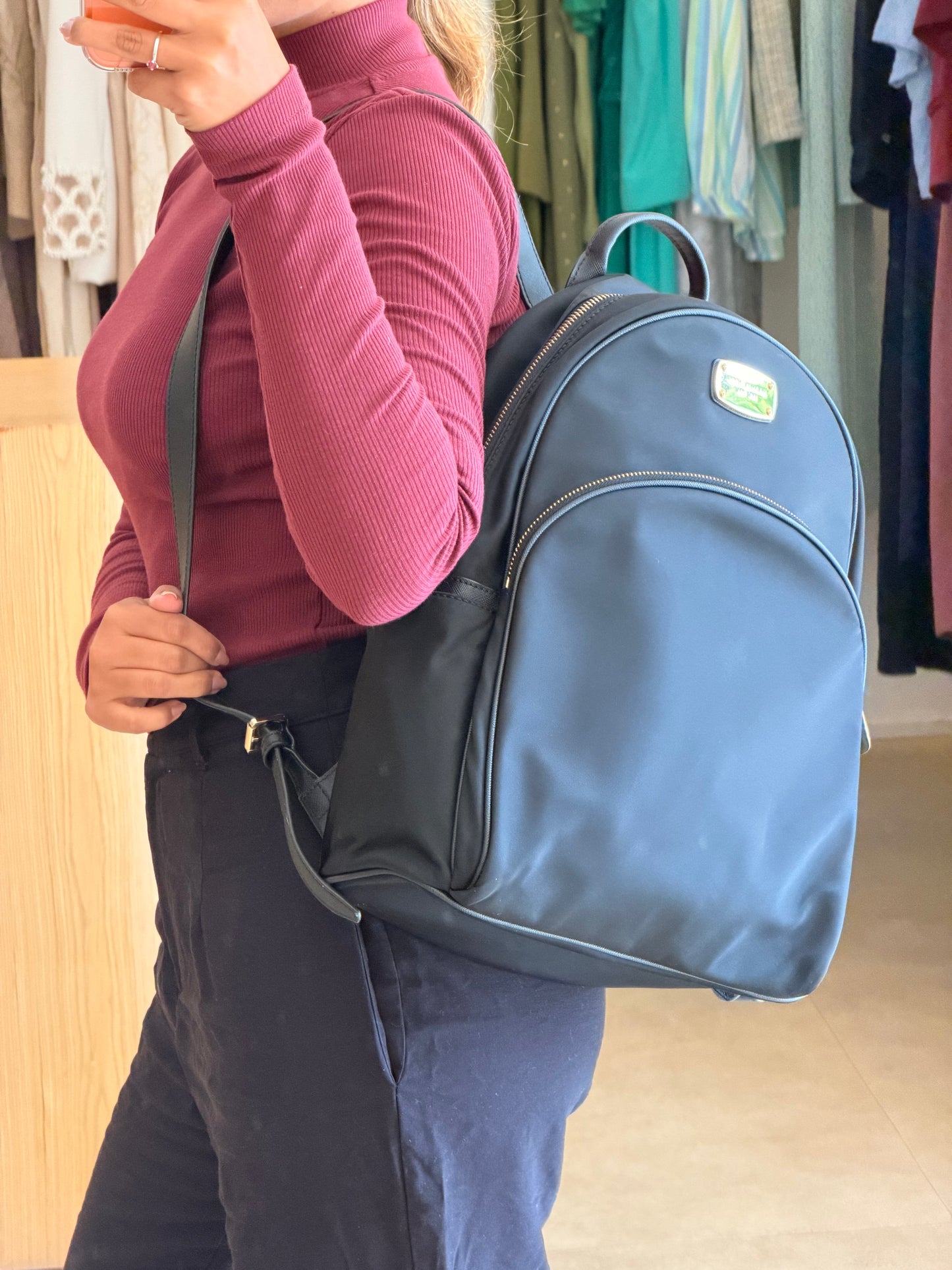 Mochila Michael Kors Nylon Preta