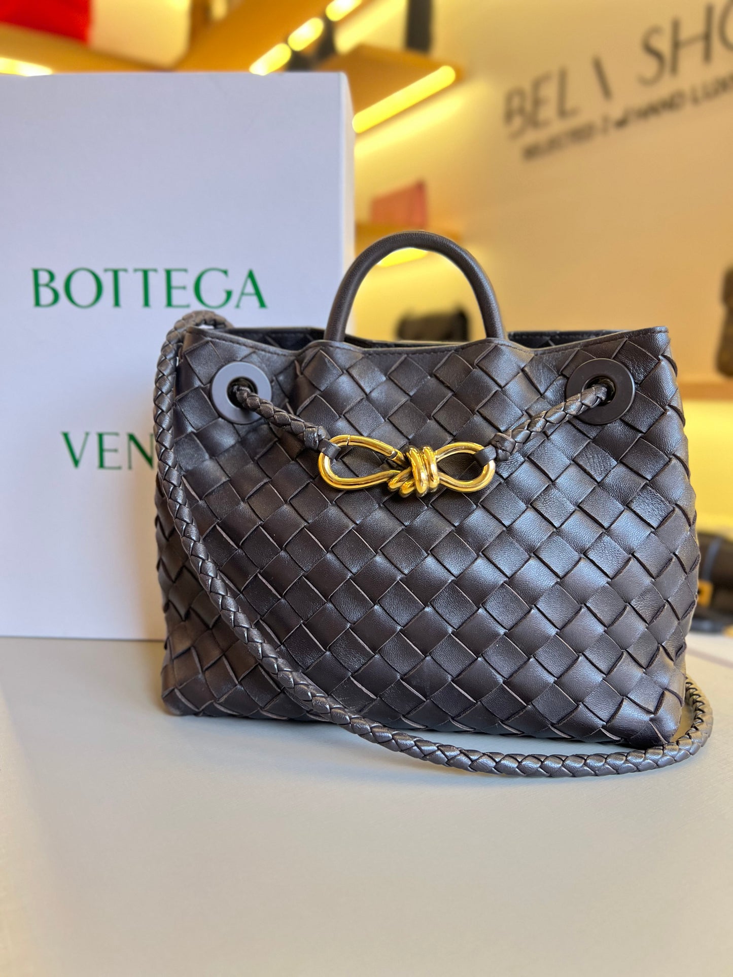 Bottega Veneta Andiamo Marrom