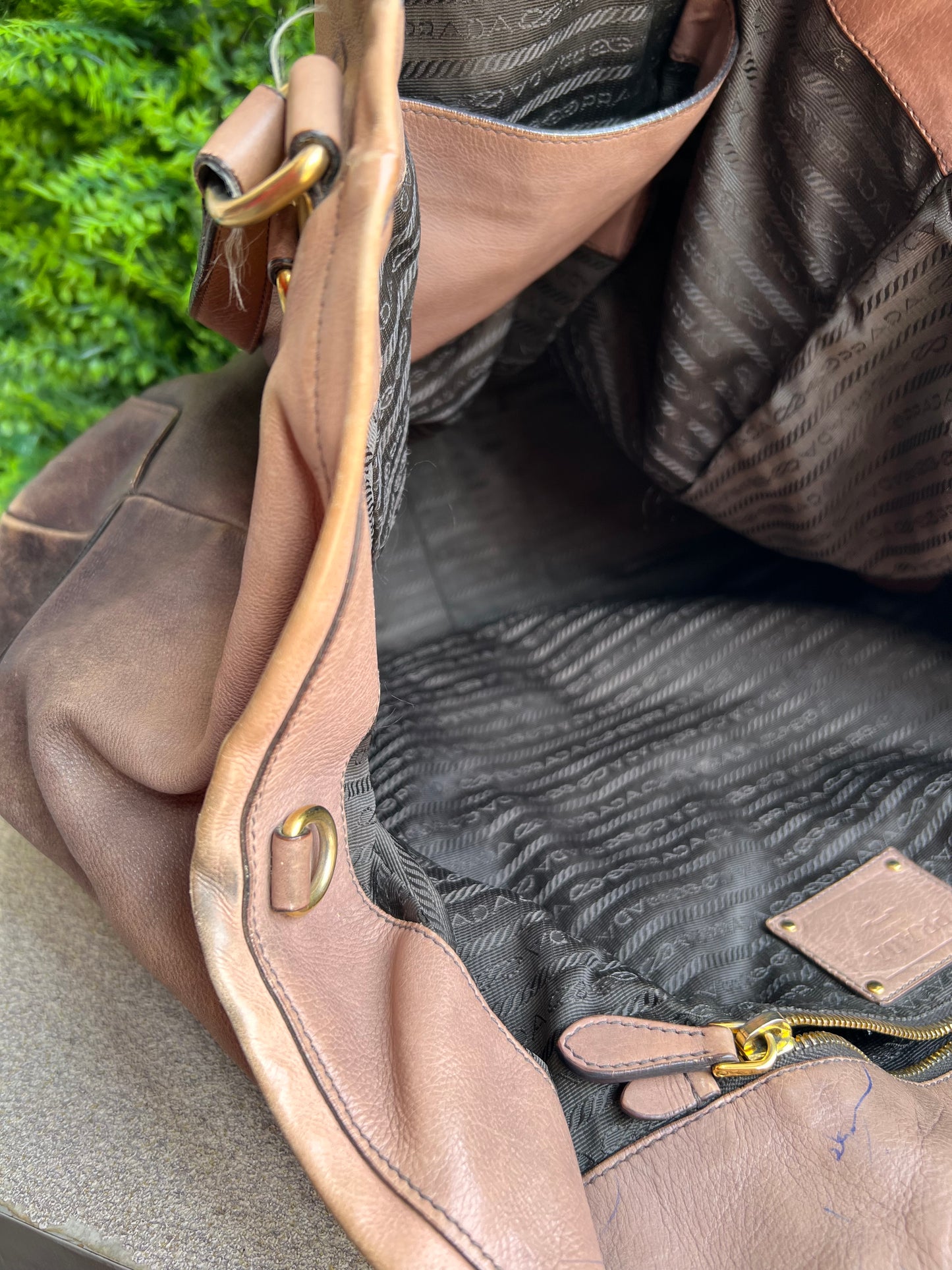 Prada Tote Soft Calf Marrom